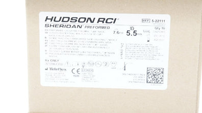 Teleflex 5-22111 Hudson RCI Sheridan Preformed Tracheal Tube 5.5mm ID -Box of 10